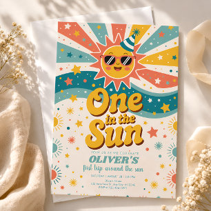 Invitation Un an au soleil Anniversaire 1ère année