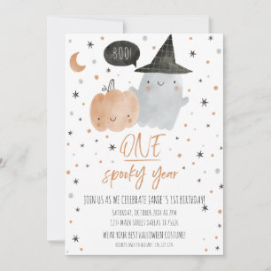 Invitation Un an Éffrayant anniversaire