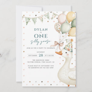Invitation Un Anniversaire de Premier Âge à l'Aquarelle de l'