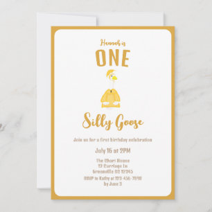 Invitation Un anniversaire d'oie de porche ridicule
