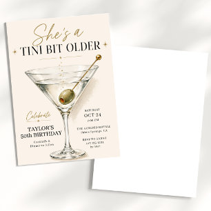 Invitation Un anniversaire Martini Un Peu Plus Vieux