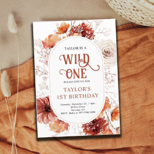 Invitation Un Anniversaire sauvage   1er anniversaire
