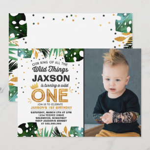 Invitation Un anniversaire sauvage sauvage de choses