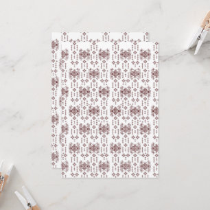 Invitation un arrière - plan blanc avec un motif rouge dessus