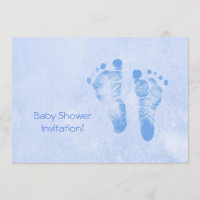 Un Baby shower Agréable Pour Les Pieds Bébés Bleus