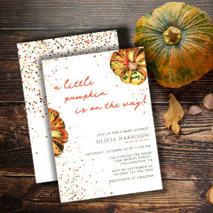 Invitation Un Baby shower Automne Un Peu Citrouille