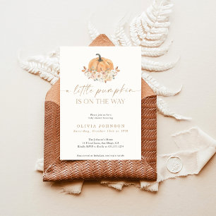 Invitation Un Baby shower Automne Un Peu Citrouille   Fall Gi