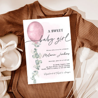 Invitation Un Baby shower bébé doux