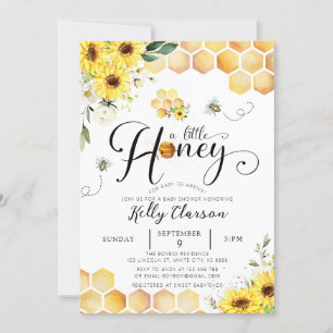Invitation Un Baby shower De Tournesol Un Peu Miel
