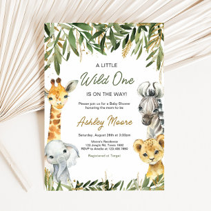 Invitation Un Baby shower Safari Un Peu Sauvage