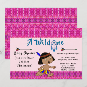 Invitation Un Baby shower sauvage Flèches tribales Abstraites