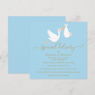 Invitation Un Baby shower spécial Couples de livraison / Saup