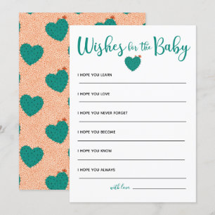 Invitation Un Baby shower Succulent Pour Bébé