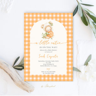 Invitation Un Baby shower Un Peu Cutie