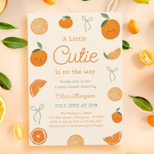 Invitation Un Baby shower Un Peu Cutie