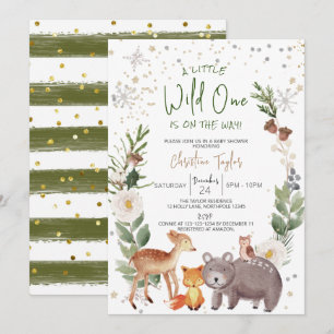 Invitation Un Baby shower Un Peu Sauvage