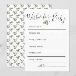 Invitation Un Baby shower Verdoyant Pour Bébé