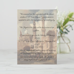 Invitation Un bazar du Caire est l'arrière - plan pour