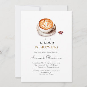 Invitation Un bébé brasse du Baby shower