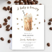 Un Bébé brasse du Baby shower de café glacé