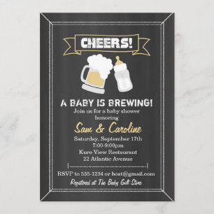 Invitation Un bébé brasse l'invitation du Baby shower