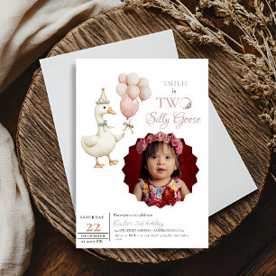 Invitation Un bébé sot d'oie 2e anniversaire