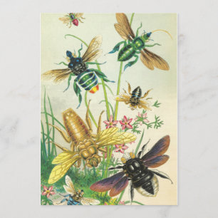 Invitation Un buzz d'invitation de la fête des abeilles