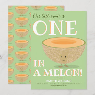 Invitation Un caricaturiste dans un cantaloupe de Melon