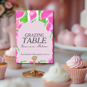 Invitation Un dans Melon TABLE DE GRAZING Pastèque Rose Ensei