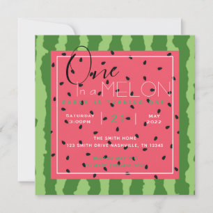 Invitation Un dans un Melon Anniversaire