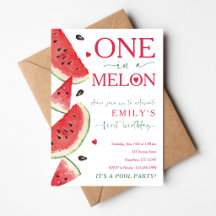 Un dans un Melon Pastèque Premier Anniversaire