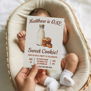 Invitation Un délicieux cookie ! Fête d'anniversaire pour les
