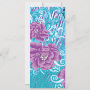 Invitation Un design de textile vibrant mettant en vedette du