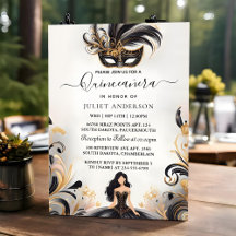 Un fabuleux masque de bal de bal de fin d'année Qu
