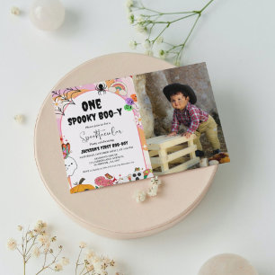 Invitation Un Fantôme Boo-y éffrayant halloween super anniver
