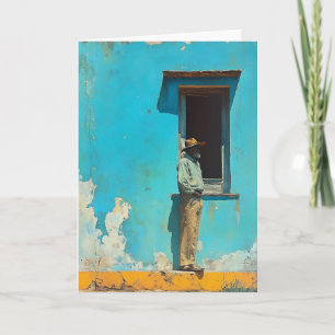 Invitation Un homme à l'ombre - Une scène cubaine rustique