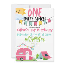 Un joli anniversaire de fille de camper