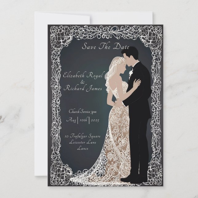 Invitation Un jour pour se souvenir de la robe Mariage (Devant)