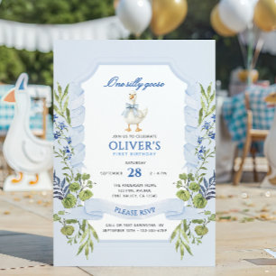 Invitation Un Joyeux Anniversaire d'Oie Bleue 1 an