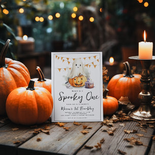 Invitation Un joyeux anniversaire Halloween Spooky One