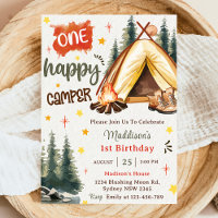 Un joyeux Camper 1er anniversaire fête