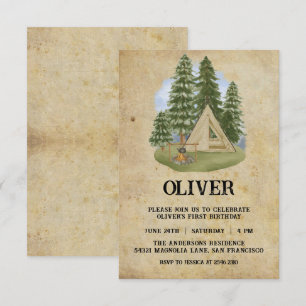 Invitation Un Joyeux Camper Anniversaire