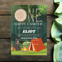 Un joyeux Camper Boy pour le 1er anniversaire