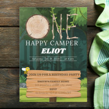 Un joyeux Camper Boy pour le 1er anniversaire