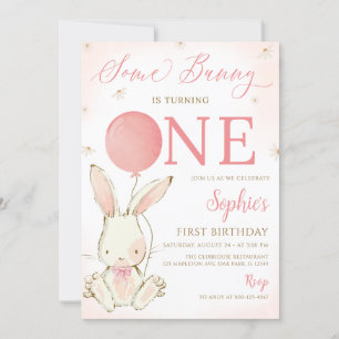 Invitation Un Lapin Est Un Lapin 1Er Anniversaire Fête