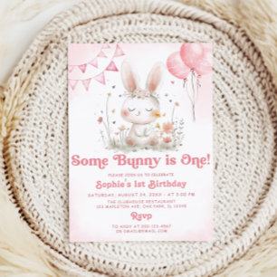 Invitation Un Lapin Est Un Lapin 1Er Anniversaire Fête