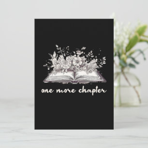 Invitation Un Livre De Chapitre De Plus Avec Fleurs