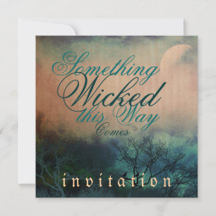 Invitation Un Mariage gothique d'Halloween méchant