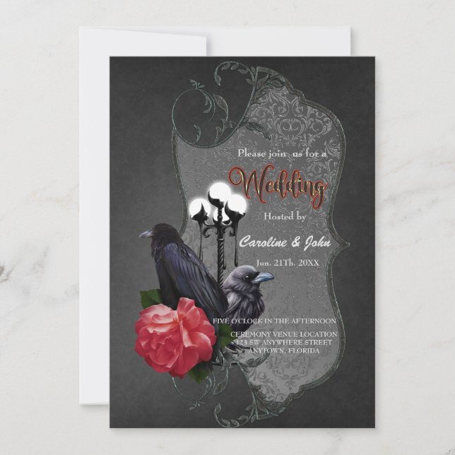 Invitation Un mariage unique (Devant)