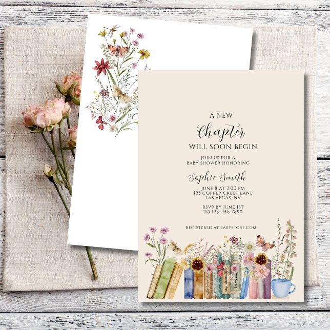 Invitation Un nouveau Baby shower de chapitre (Créateur téléchargé)